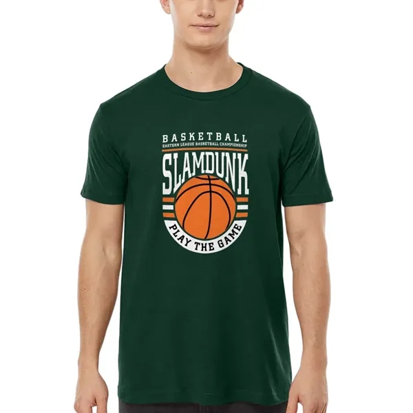 Unisex premium quality fine jersey short sleeve t-shirt with double-needle stitching... from ASI 39552 BEL Promo