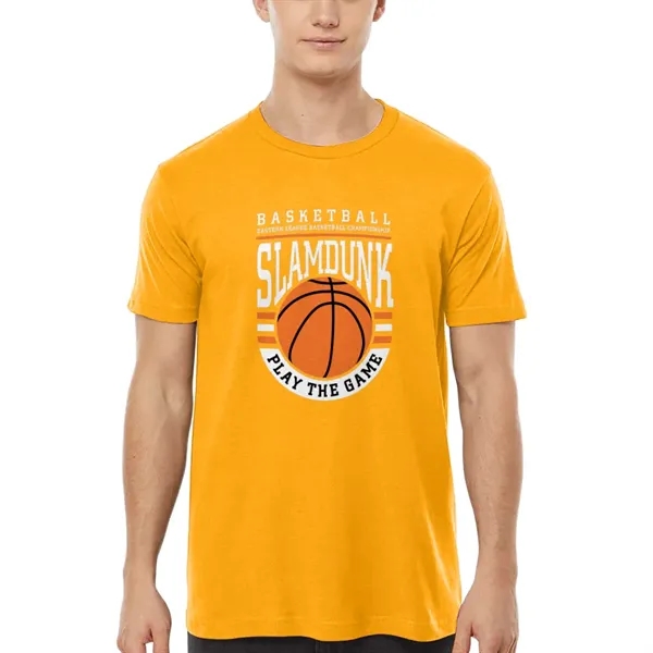 Unisex premium quality fine jersey short sleeve t-shirt with double-needle stitching... from ASI 39552 BEL Promo