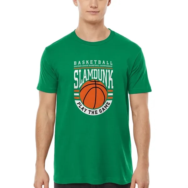 Unisex premium quality fine jersey short sleeve t-shirt with double-needle stitching... from ASI 39552 BEL Promo