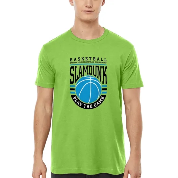 Unisex premium quality fine jersey short sleeve t-shirt with double-needle stitching... from ASI 39552 BEL Promo