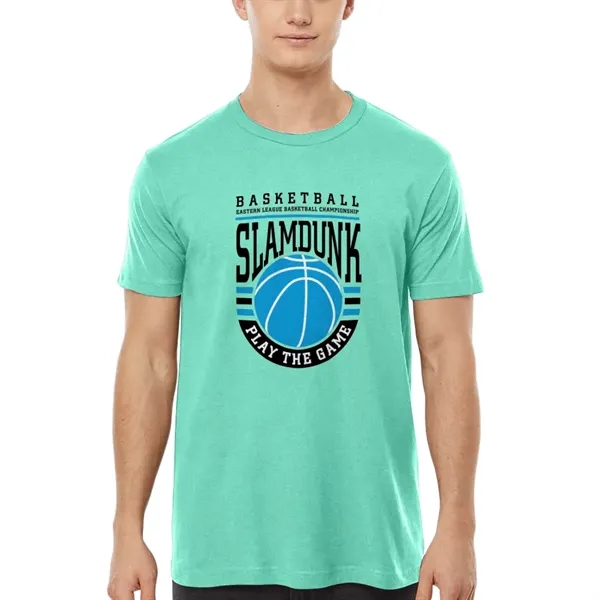 Unisex premium quality fine jersey short sleeve t-shirt with double-needle stitching... from ASI 39552 BEL Promo