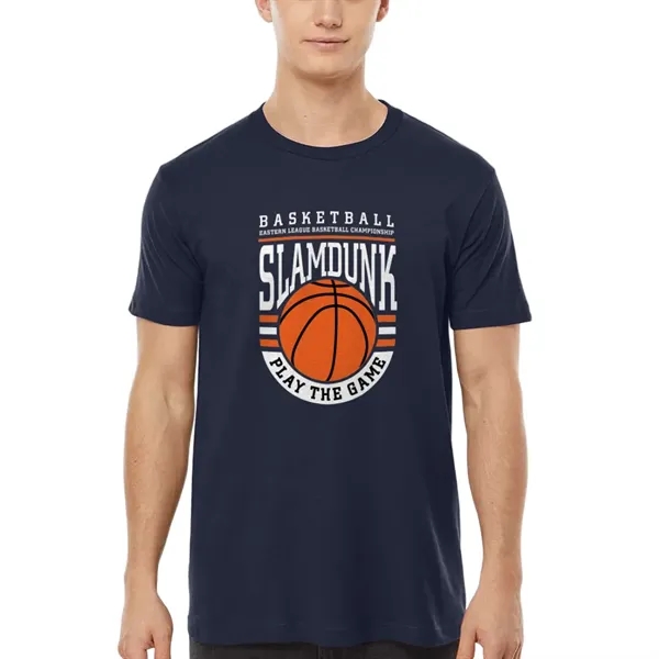 Unisex premium quality fine jersey short sleeve t-shirt with double-needle stitching... from ASI 39552 BEL Promo