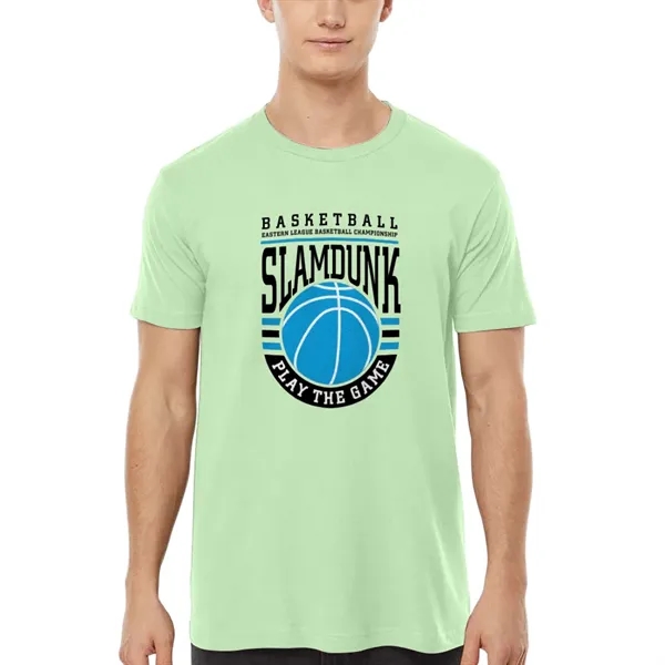 Unisex premium quality fine jersey short sleeve t-shirt with double-needle stitching... from ASI 39552 BEL Promo