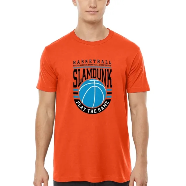 Unisex premium quality fine jersey short sleeve t-shirt with double-needle stitching... from ASI 39552 BEL Promo