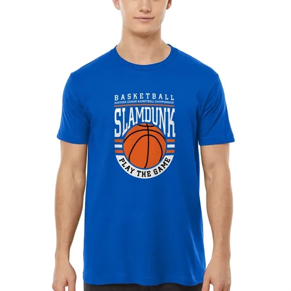 Unisex premium quality fine jersey short sleeve t-shirt with double-needle stitching... from ASI 39552 BEL Promo