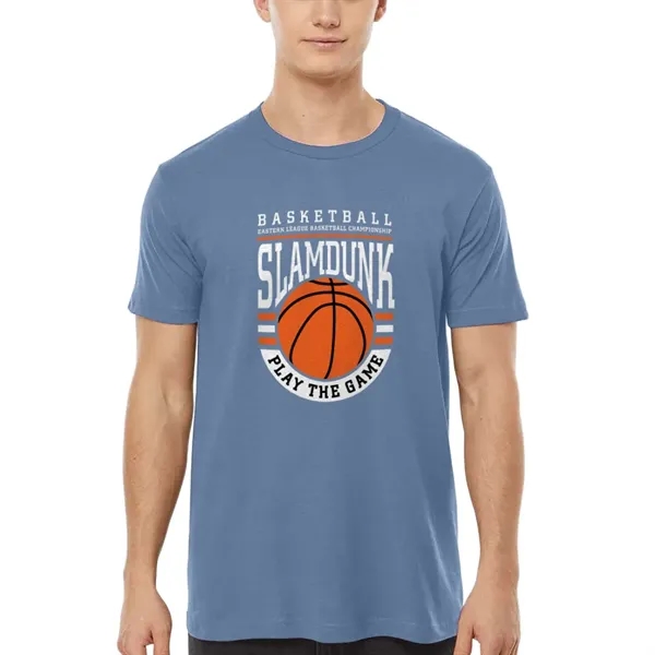 Unisex premium quality fine jersey short sleeve t-shirt with double-needle stitching... from ASI 39552 BEL Promo