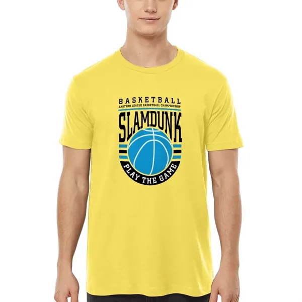 Unisex premium quality fine jersey short sleeve t-shirt with double-needle stitching... from ASI 39552 BEL Promo