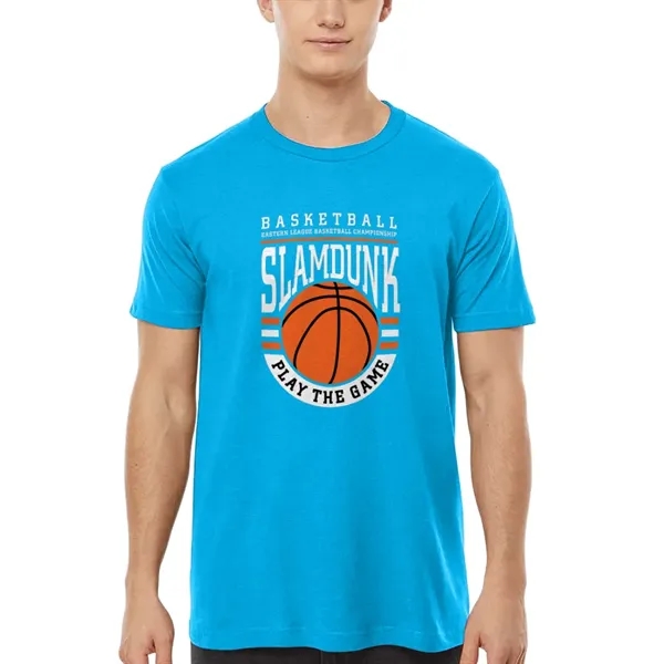 Unisex premium quality fine jersey short sleeve t-shirt with double-needle stitching... from ASI 39552 BEL Promo