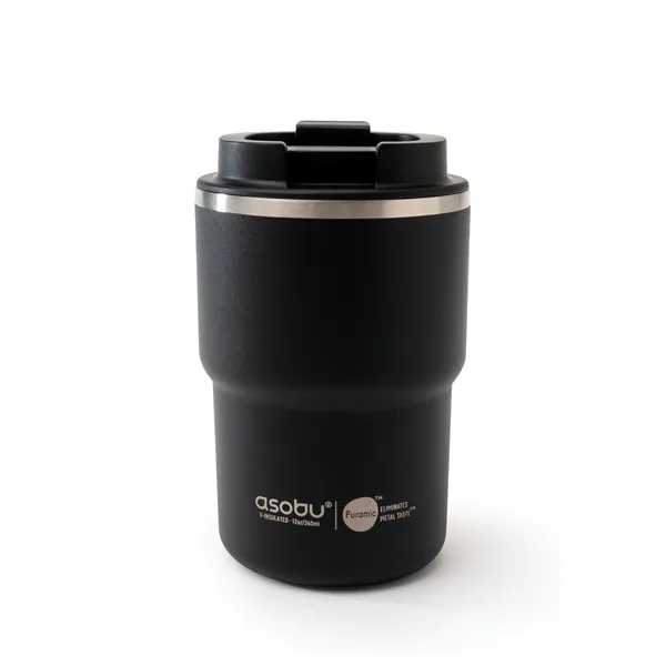 Double wall 12 ounce coffee mug with screw-top leak proof lid.... from ASI 31518 ADNART / Asobu