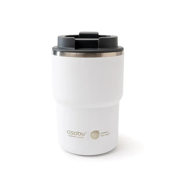 Double wall 12 ounce coffee mug with screw-top leak proof lid.... from ASI 31518 ADNART / Asobu