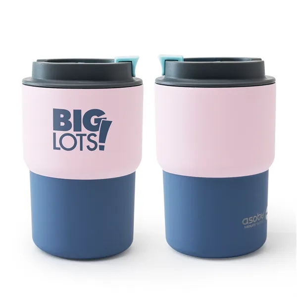 Double wall 12 ounce coffee mug with screw-top leak proof lid.... from ASI 31518 ADNART / Asobu