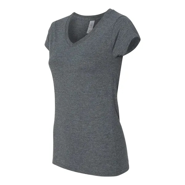 Women's v-neck t-shirt with 1/2" rib-knit collar. Blank product.... from ASI 84358 S&S Activewear
