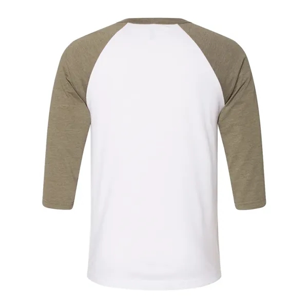 Unisex three-quarter sleeve baseball T-shirt with a retail fit, side seams,... from ASI 84358 S&S Activewear