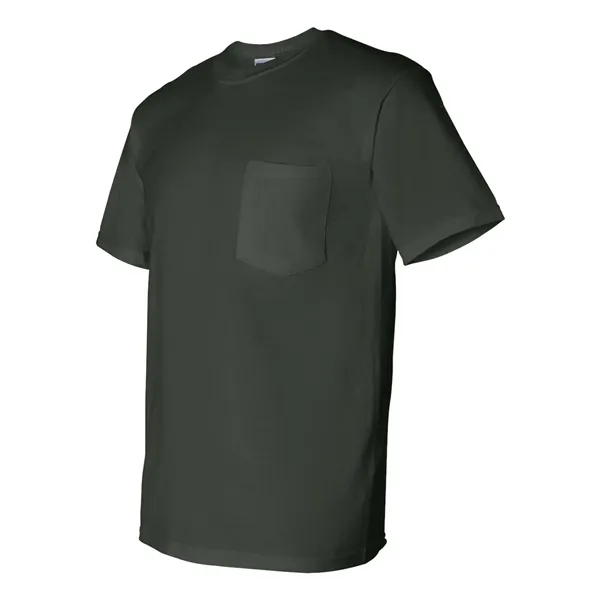 Cotton / polyester T-shirt with a pocket and moisture-wicking properties.... from ASI 84358 S&S Activewear