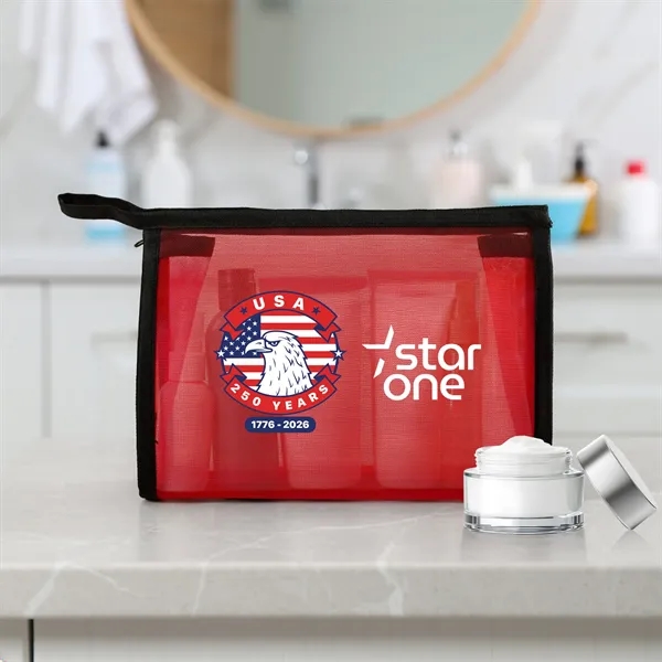 Patriotic Mesh Toiletry Bag... from ASI 30208 A P Specialties / AP Specialties