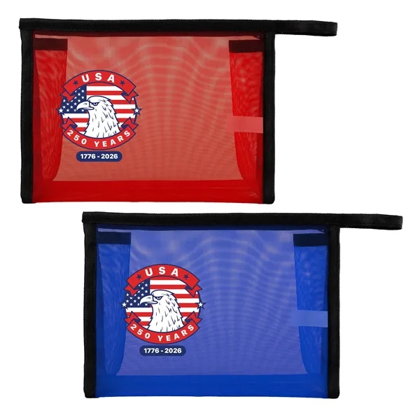 Patriotic Mesh Toiletry Bag... from ASI 30208 A P Specialties / AP Specialties