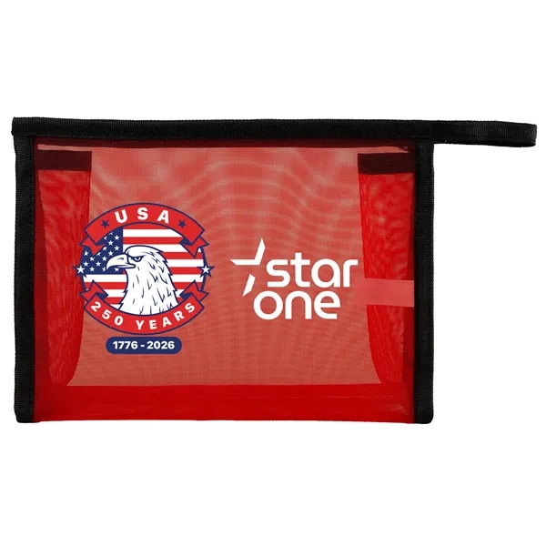 Patriotic Mesh Toiletry Bag... from ASI 30208 A P Specialties / AP Specialties