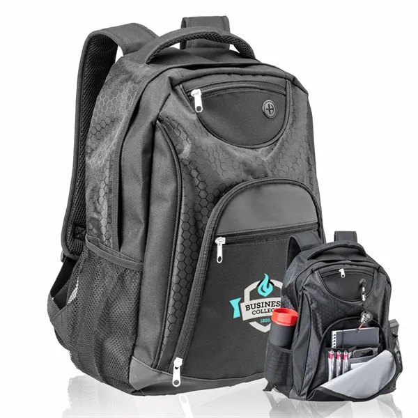 600 PU polyester backpacks with plenty of storage including a foam... from ASI 39552 BEL Promo