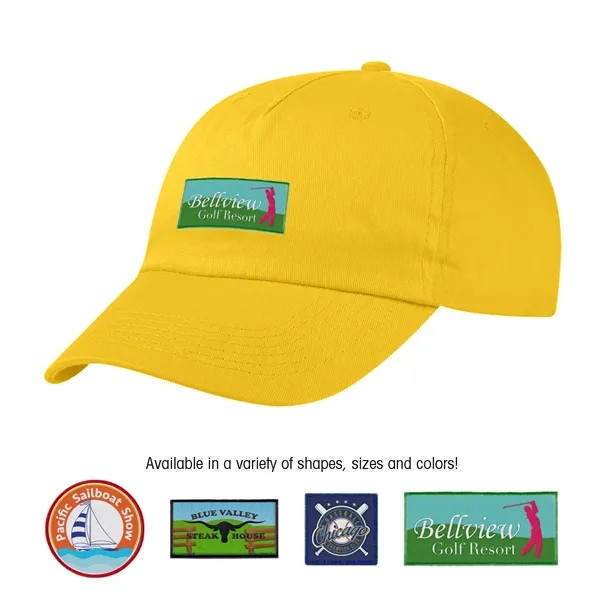 100% Cotton Twill Cap, 5 Panel, Medium Profile, Unstructured Crown &... from ASI 61125 Hit Promotional Products / Hit®