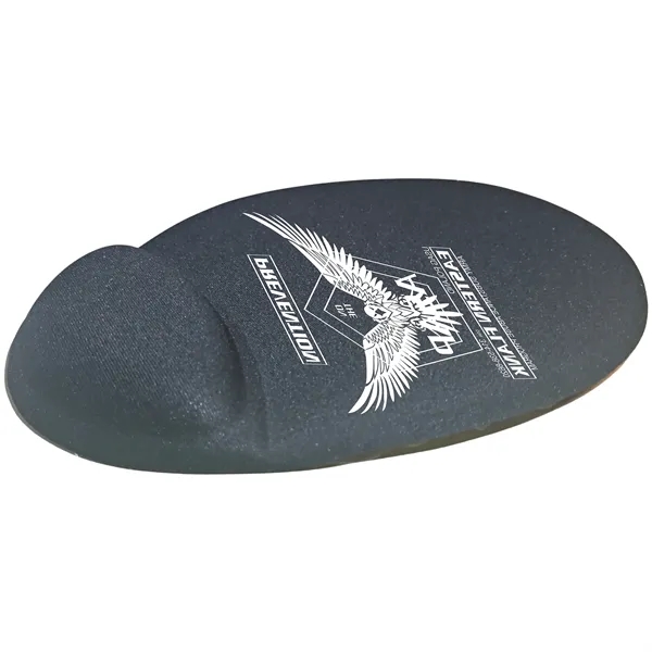 Soft top computer mouse pad with ergo-gel wrist rest.... from ASI 64845 Kin Image Inc