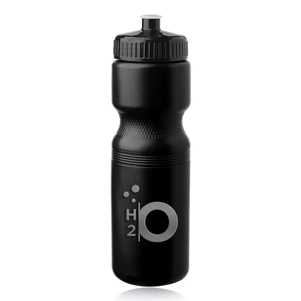 Plastic water bottle molded from recycled high density polyethylene with a... from ASI 39552 BEL Promo