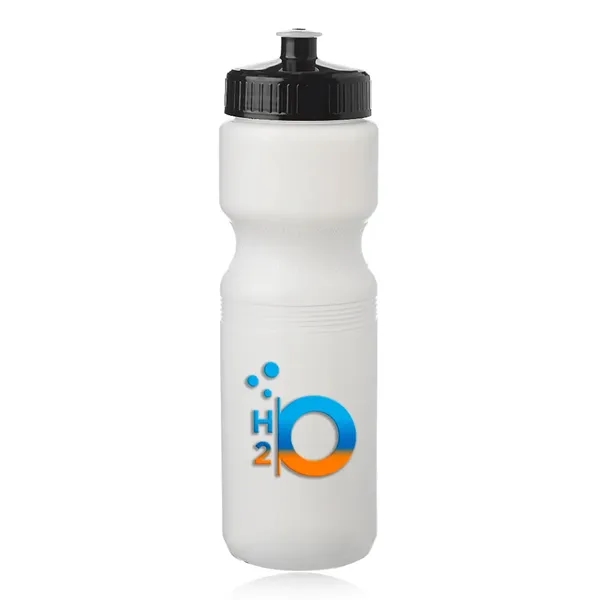 Plastic water bottle molded from recycled high density polyethylene with a... from ASI 39552 BEL Promo