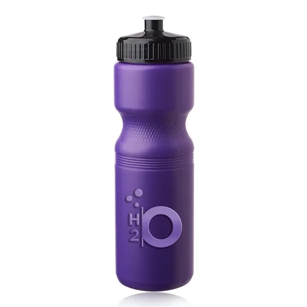 Plastic water bottle molded from recycled high density polyethylene with a... from ASI 39552 BEL Promo