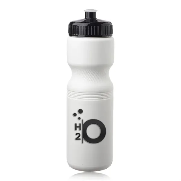 Plastic water bottle molded from recycled high density polyethylene with a... from ASI 39552 BEL Promo