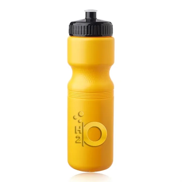Plastic water bottle molded from recycled high density polyethylene with a... from ASI 39552 BEL Promo