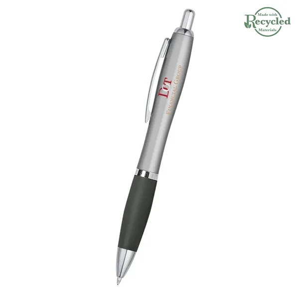 Ballpoint pen with plunger action and rubberized grip.... from ASI 61125 Hit Promotional Products / Hit®