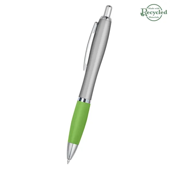 Ballpoint pen with plunger action and rubberized grip.... from ASI 61125 Hit Promotional Products / Hit®