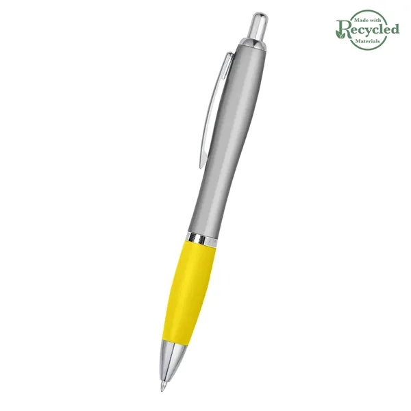 Ballpoint pen with plunger action and rubberized grip.... from ASI 61125 Hit Promotional Products / Hit®