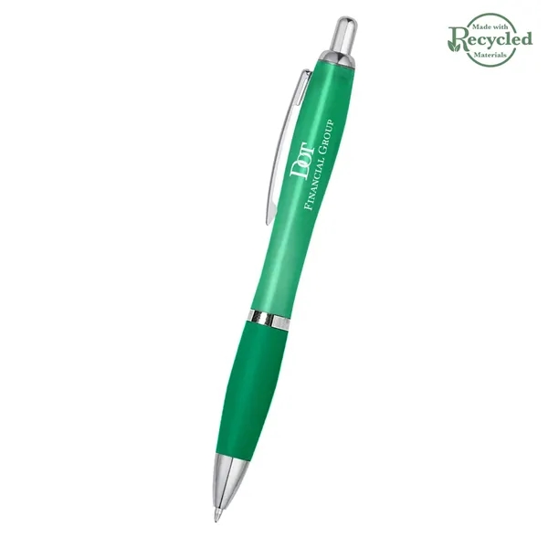 Ballpoint pen with plunger action and rubberized grip.... from ASI 61125 Hit Promotional Products / Hit®