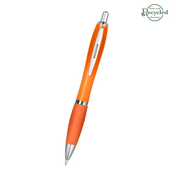 Ballpoint pen with plunger action and rubberized grip.... from ASI 61125 Hit Promotional Products / Hit®