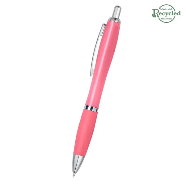 Ballpoint pen with plunger action and rubberized grip.... from ASI 61125 Hit Promotional Products / Hit®