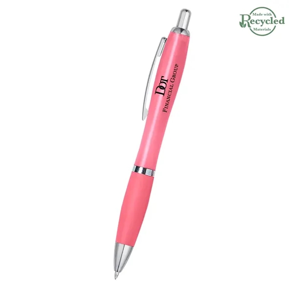 Ballpoint pen with plunger action and rubberized grip.... from ASI 61125 Hit Promotional Products / Hit®