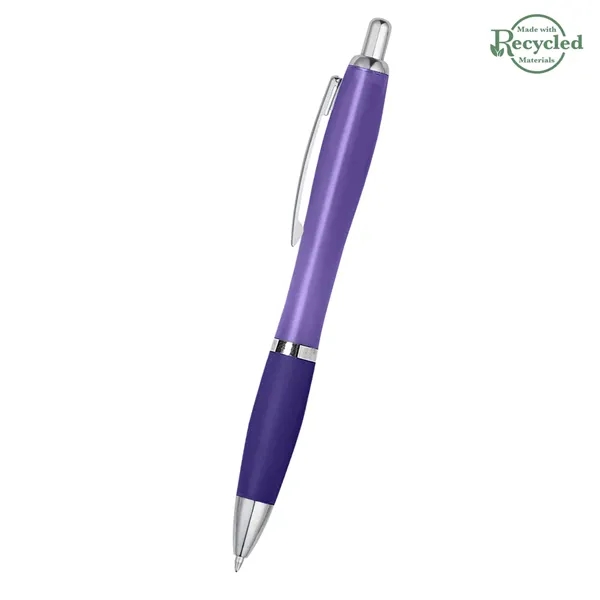 Ballpoint pen with plunger action and rubberized grip.... from ASI 61125 Hit Promotional Products / Hit®