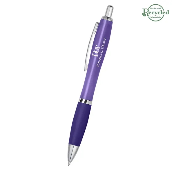 Ballpoint pen with plunger action and rubberized grip.... from ASI 61125 Hit Promotional Products / Hit®