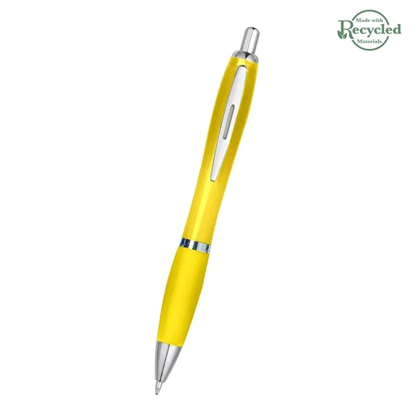 Ballpoint pen with plunger action and rubberized grip.... from ASI 61125 Hit Promotional Products / Hit®