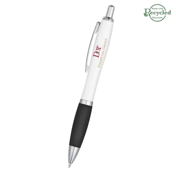 Ballpoint pen with plunger action and rubberized grip.... from ASI 61125 Hit Promotional Products / Hit®