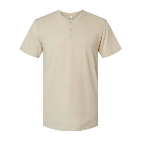 American Apparel Unisex CVC Henley Tee... from ASI 84358 S&S Activewear