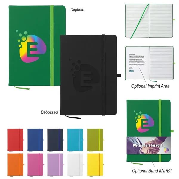 5" x 7" Journal notebook with PVC cover.... from ASI 61125 Hit Promotional Products / Hit®