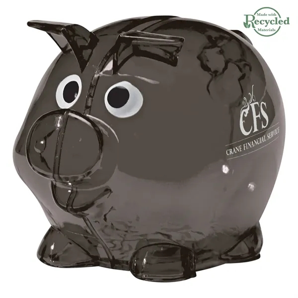 Plastic bank with removable plug for coin retrieval.... from ASI 61125 Hit Promotional Products / Hit®