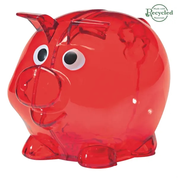 Plastic bank with removable plug for coin retrieval.... from ASI 61125 Hit Promotional Products / Hit®