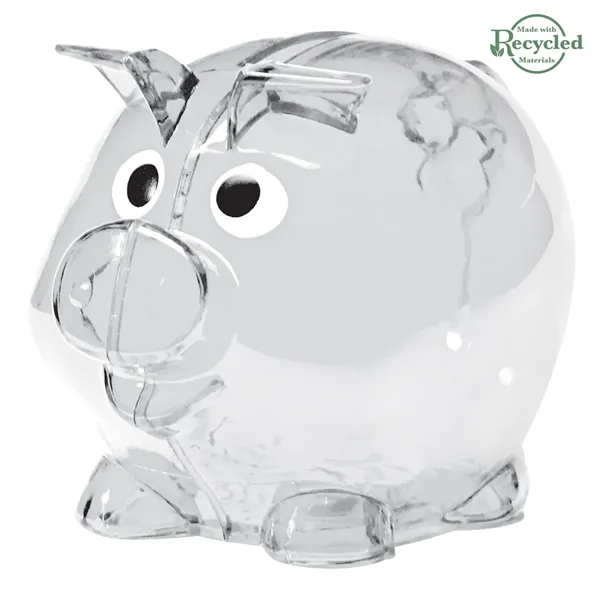 Plastic bank with removable plug for coin retrieval.... from ASI 61125 Hit Promotional Products / Hit®