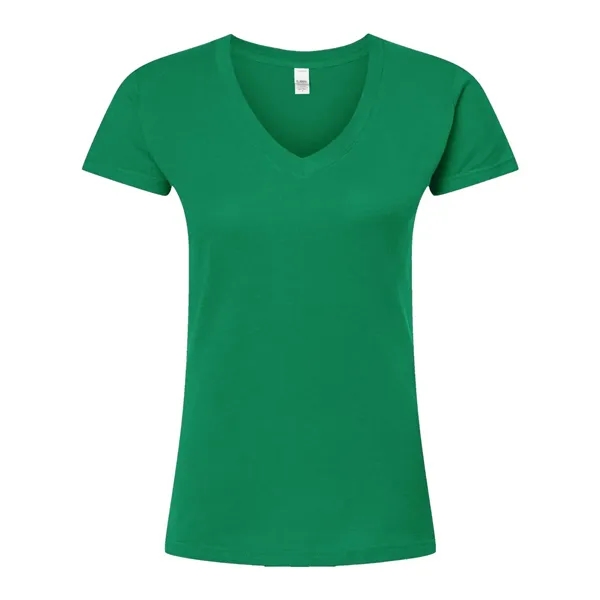 Tultex Women's Slim Fit Fine Jersey V-Neck T-Shirt... from ASI 84358 S&S Activewear