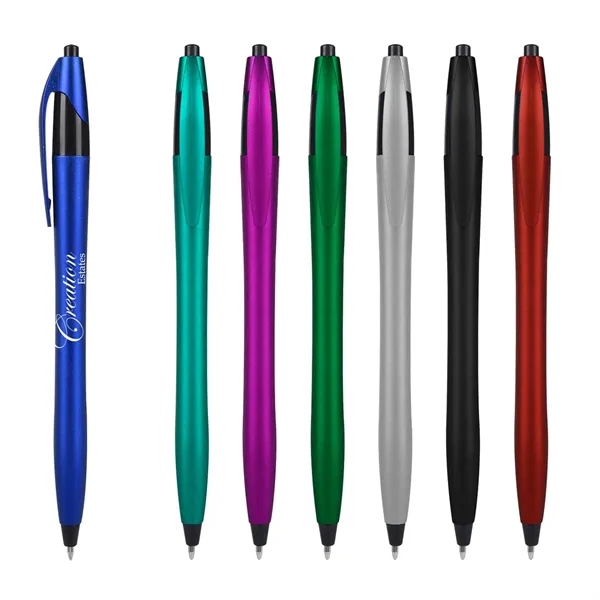 Plunger action dart pen with a metallic build measuring 5 3/4"... from ASI 61125 Hit Promotional Products / Hit®