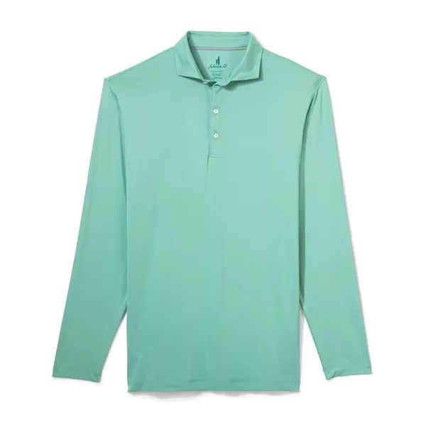 Johnnie-O Men's  heather long sleeve jersey polo with self-fabric tailored... from ASI 38120 Ball Pro / Diversified Quality Kitchenware / Branded Apparel Designs