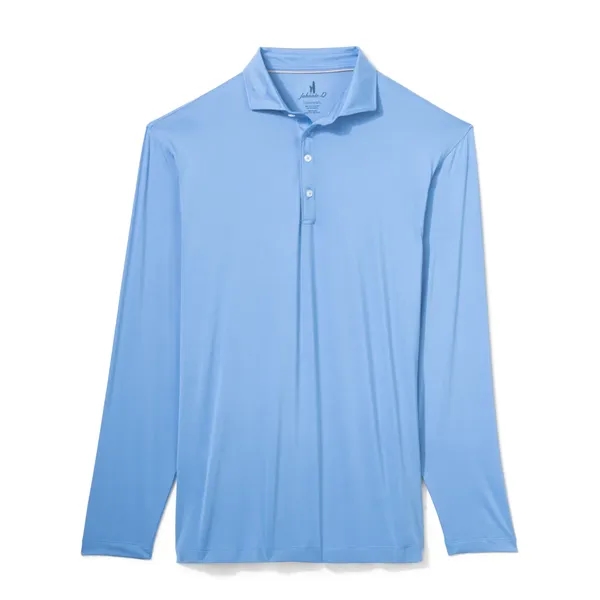 Johnnie-O Men's  heather long sleeve jersey polo with self-fabric tailored... from ASI 38120 Ball Pro / Diversified Quality Kitchenware / Branded Apparel Designs