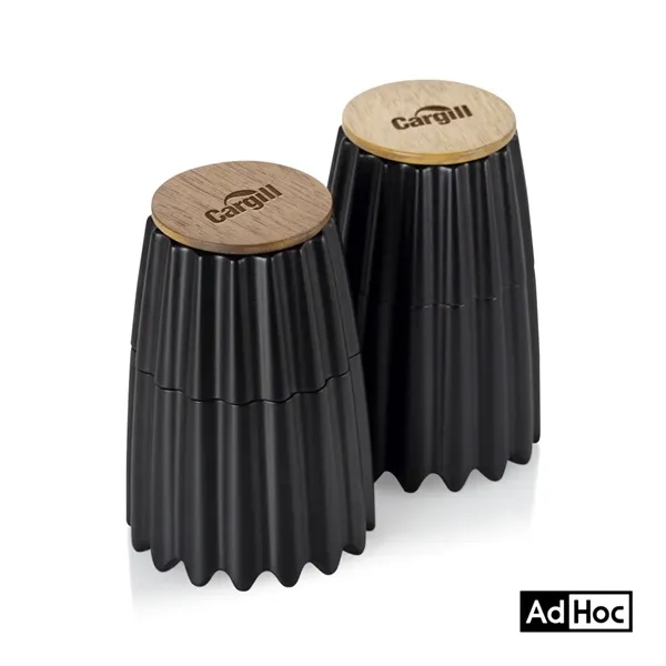 The AdHoc MagTwo Salt and Pepper Mill Set with bamboo lid... from ASI 84592 St Regis Group